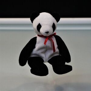 Ty Beanie Babies Fortune The Panda Bear Plush Vintage 1998 NO Paper Tag
